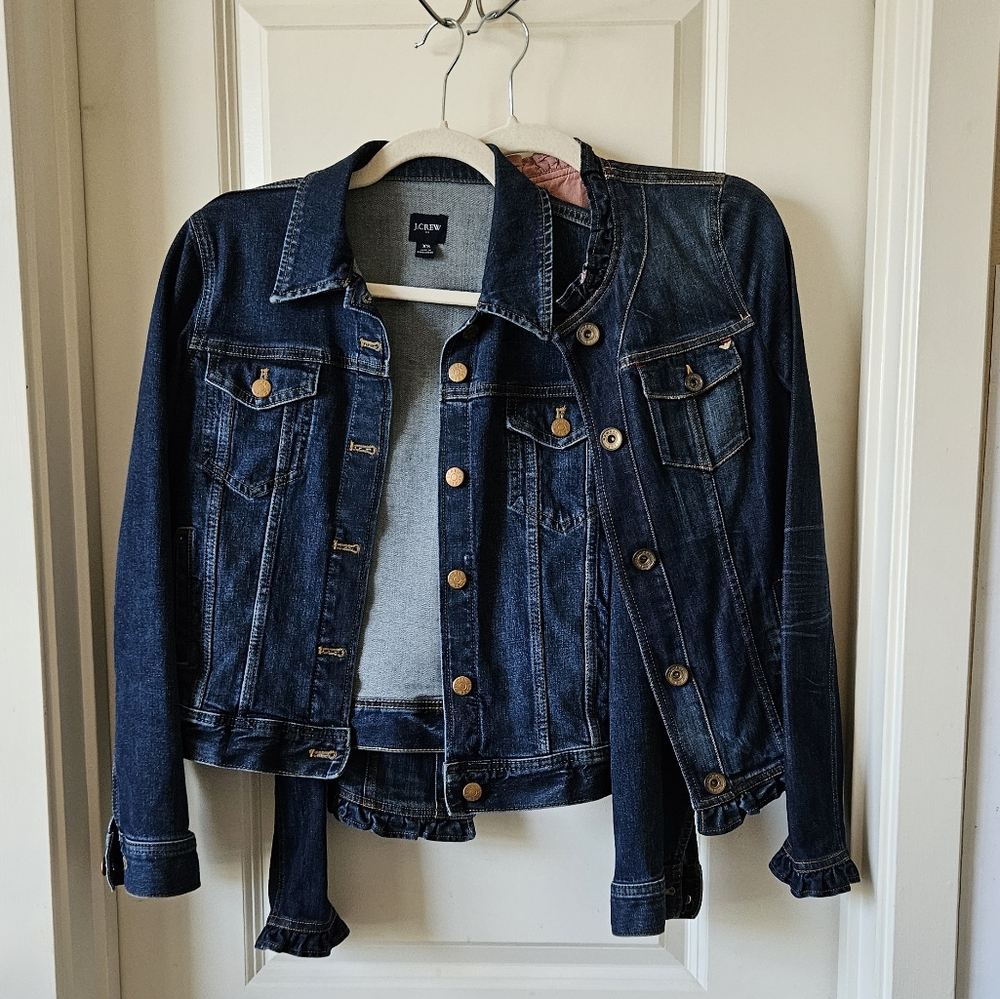 Bundle J Crew Denim Jacket Size XS and Armani Jeans Jacket Size 2